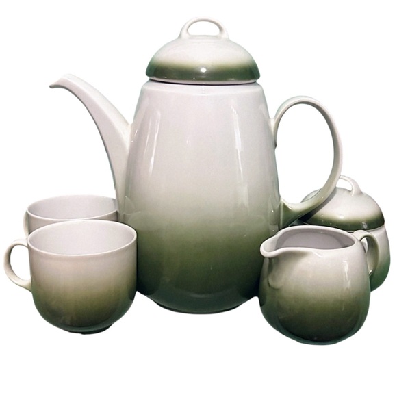 Vintage Seltmann Weiden Bavaria W Germany Porcelain Tea Set for Two 5 Piece - Picture 1 of 10